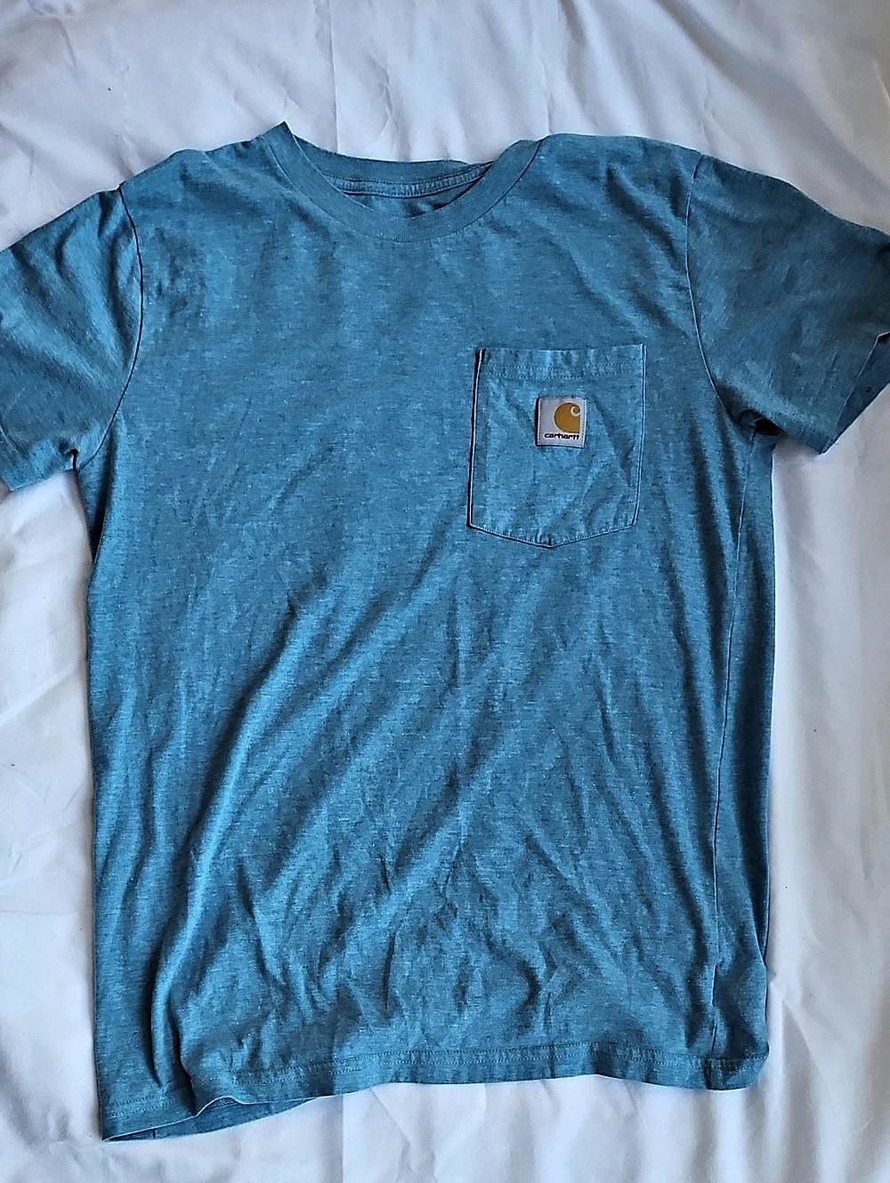 Carhartt Kids Short-Sleeve Pocket T-Shirt Blue